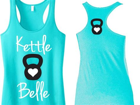 Kettle Belle Workout Tank Top Front And Back Print Nobullwoman Apparel