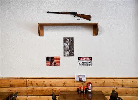 Armed And Ready To Feed You Shooters Grill In Rifle Serves Up Barbecue