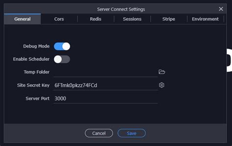 Add Data Picker In Server Connect Settings Tabs Feature Request