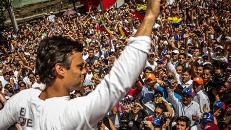 Venezuelan Opposition Chief Surrenders But Not Without A Rally The New York Times