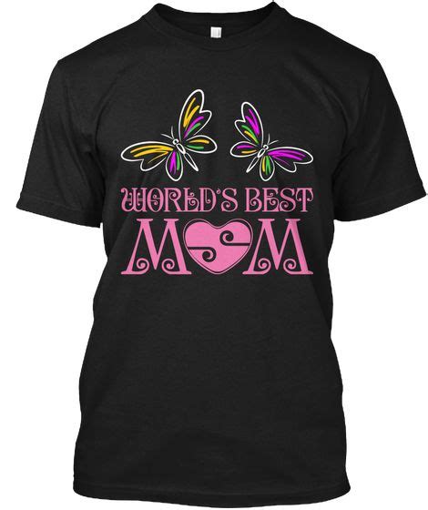 worlds best mom black t shirt front best mom t shirts for women mens tops