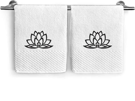 Lotus Flower Hand Towel 2 Packbathroom Hand Towelsyoga Hand Towel