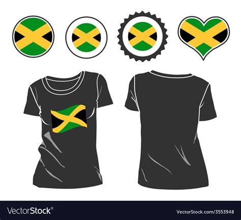 Jamaican T Shirt Royalty Free Vector Image Vectorstock
