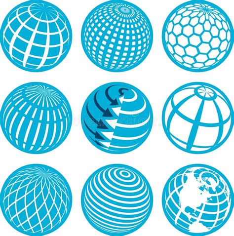 Abstract Globe Icon Stock Vector Illustration Of Design 15984872