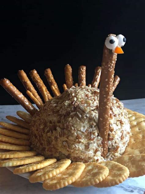 Turkey Cheese Ball For Thanksgiving Story Sula And Spice