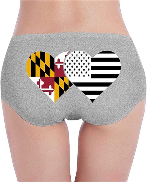 Amazon Com YOIGNG Women Maryland Flag And American Flag Panties Sexy T