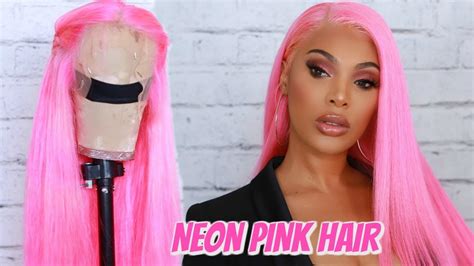 Lets Make A Wig Neon Pink Hair Youtube