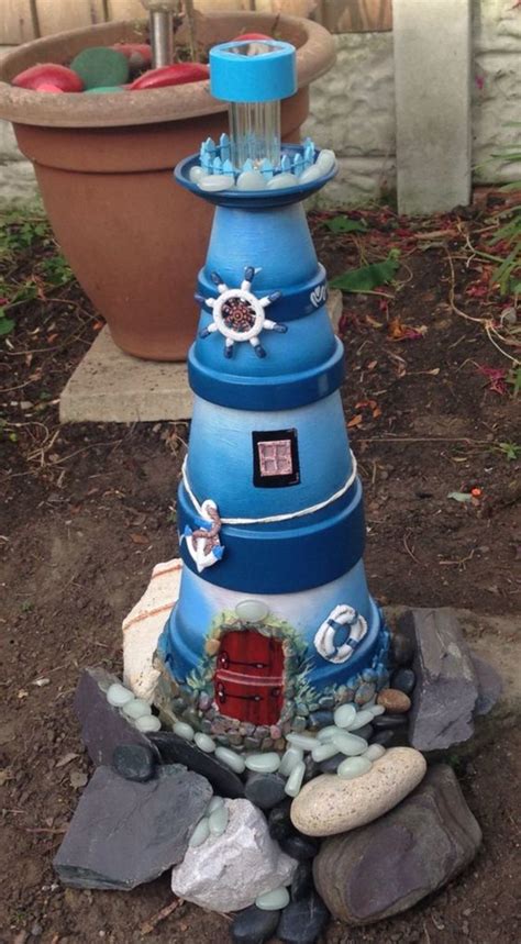 20 Diy Clay Pot Lighthouses That Are Truly Works Of Art Feltmagnet