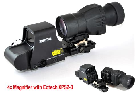 Ontarget Holographic Sight 4x Magnifier Flip To Side Mount