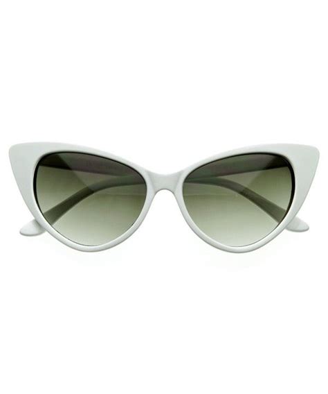 Swg Eyewear Designer Inspired Super Cat Eye Sunglasses Snow White Cat