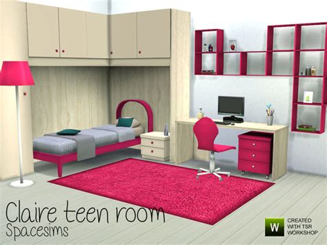 Claire Teen Room By Spacesims At Tsr Sims 4 Updates