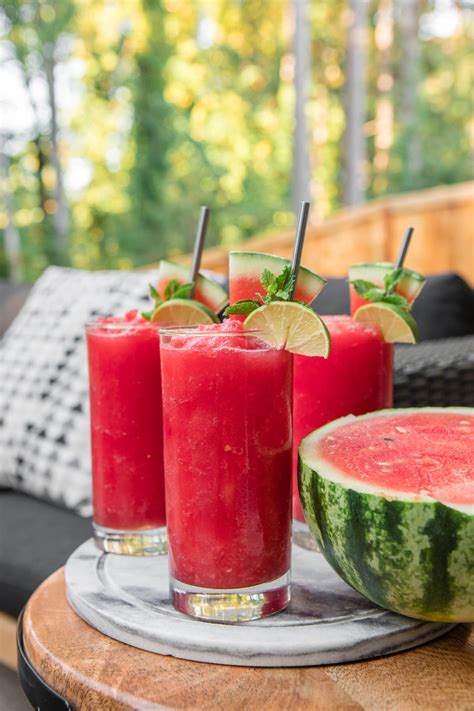Watermelon Slushie Recipe Only 4 Ingredients From My Bowl