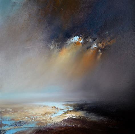 Ethereal Light 60x60cm Oil On Canvas By David Taylor Abstract Art