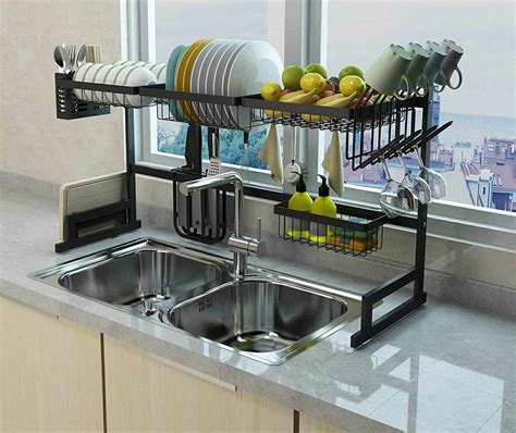 Declutter your space with dish rack with cover to enhance creativity and productivity. Dish Drainer Rack - ThingsIDesire