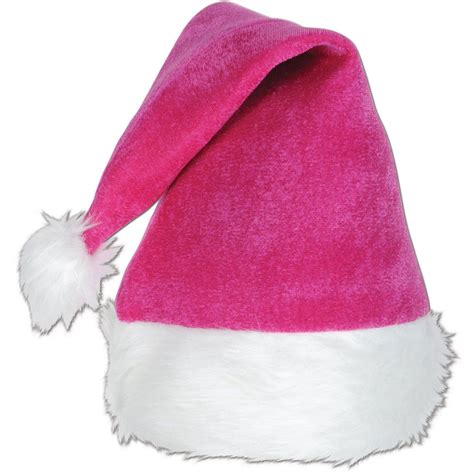 Pink Velvet Santa Hat Wplush Pink Santa Hat Pink Velvet Santa Hat