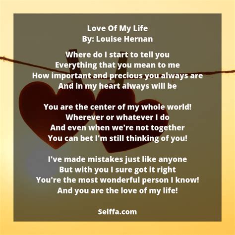 Short Poems On Love And Life