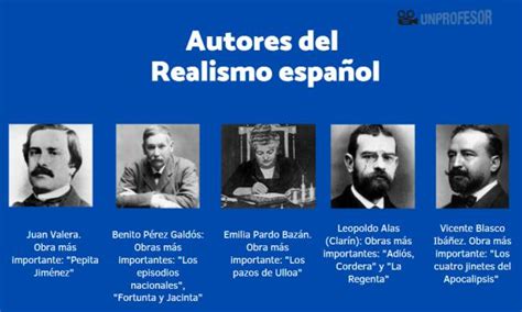 5 Autores Del Realismo Español Y Sus Obras Resumen Completo