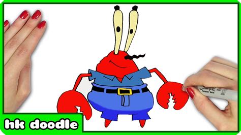 How To Draw Mr Krabs From Spongebob Squarepants Drawing Tutorial By