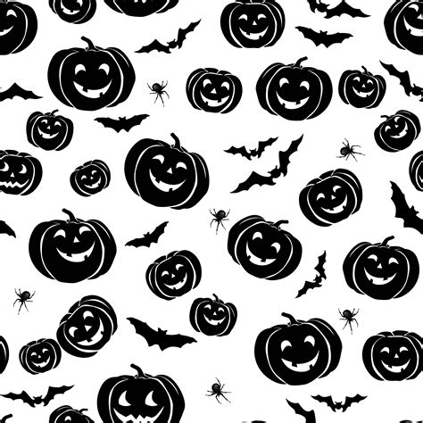 Happy Halloween Seamless Pattern Holiday Party Background With 588861