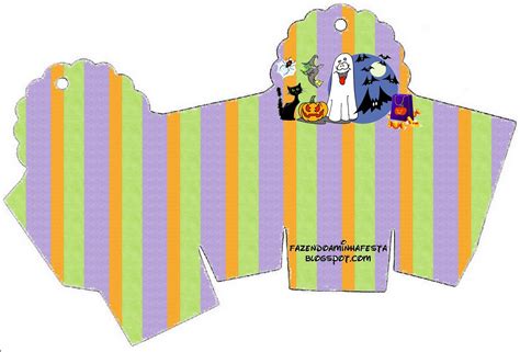 Halloween Ghosts Free Printables Party Favor Boxes Oh My Fiesta