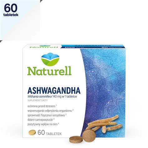 Ashwagandha Naturell tabletek Nerwy i stres Uspokajające i nasenne Bez recepty