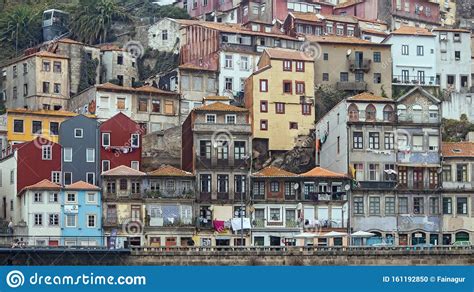 Cityscape Image Of Porto Portugal With Old Town Ribeira Stock Photo