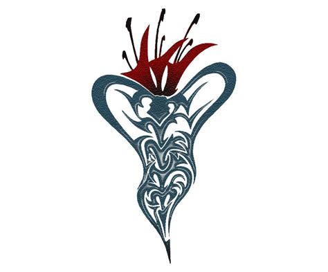 Lily Tribal Tattoos Clipart Best