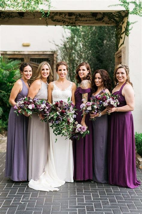Shades Of Purple Bridesmaid Dresses 3 Emma Loves Weddings