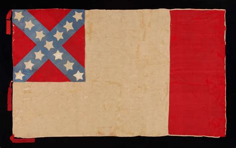 Very Rare Civil War Period Confederate Flag In The Third National