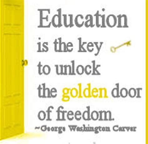 Just one of millions of high quality products available. "Education is the key to unlock the golden door of freedom." | Education Quotes | Pinterest ...