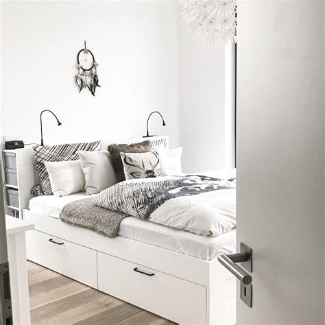 Ikea stauraumbett follow follow @stauraumbett. Ikea Brimnes Bett Bettkasten Stauraum Schlafzimmer Bedroom ...