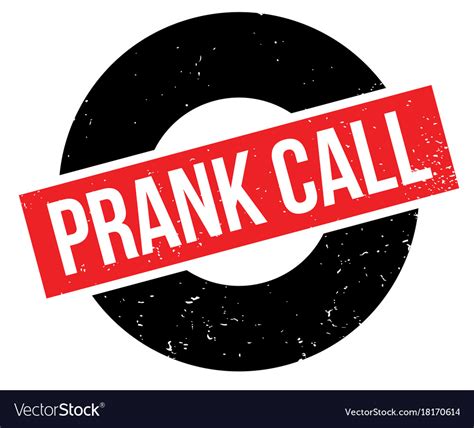 Prank Call Rubber Stamp Royalty Free Vector Image