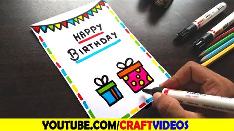 Birthday Card Drawing Designs How To Draw Birthday Card Designs