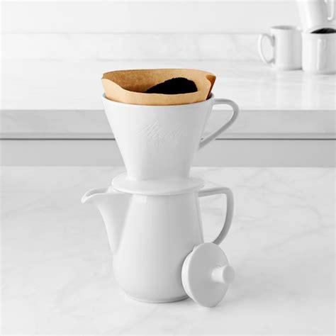 Melitta Porcelain Pour Over Coffee Maker Set Williams Sonoma