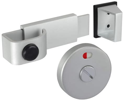Buy Satin Anodised Aluminium Cubicle Door Lock With Buffer And Release