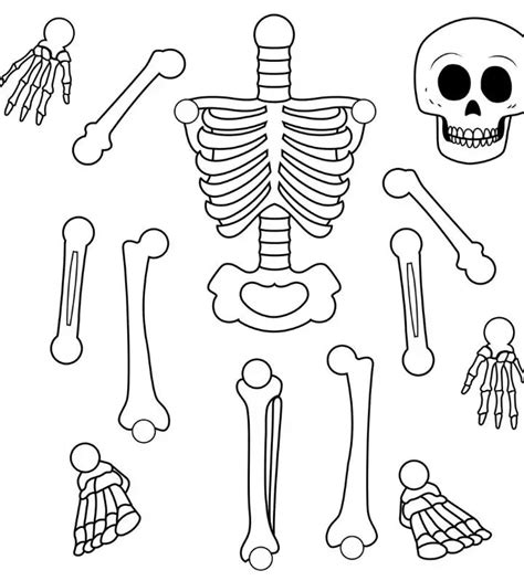 Moldes De Esqueletos Para Imprimir No Halloween