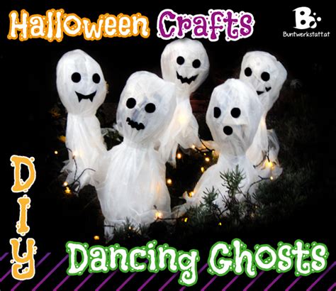 Dancing Ghosts Halloween Crafts For Kids Colorful Crafts