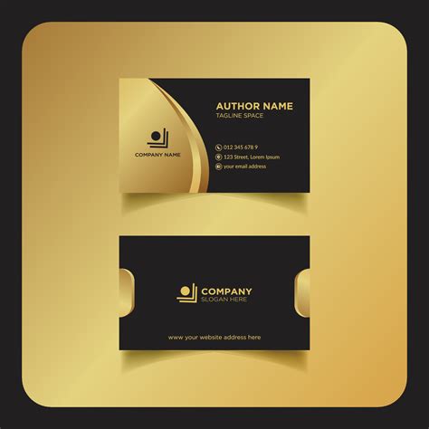 Clean Modern And Corporate Luxury Business Card Design Template Or