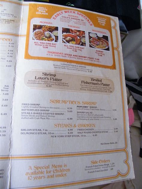 Red lobsters delicious seafood menu is loved by people across the world, i.e., usa, mexico, new zealand, japan, etc. Vintage RED LOBSTER Menu...Dinner Menu...1978 from ...