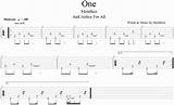 One Guitar Tabs By Metallica
