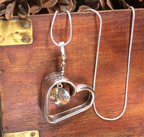 Spoon Heart Necklace Silverware Jewelry Etsy