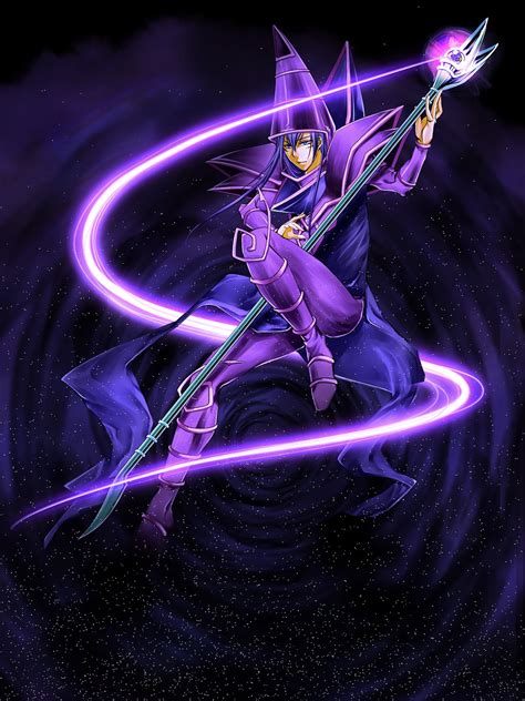This Is The Coolest Pic Of The Dark Magician Ever Mago Oscuro Yugioh El Mago Oscuro Magos Anime