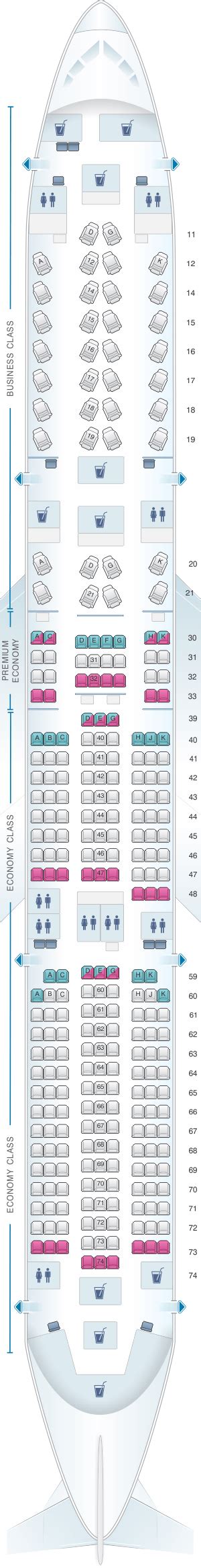 Cathay Pacific Airbus A359 Jet Seating Plan