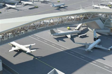 Photos Walk Over Airplane Taxiways At New Laguardia Airport East