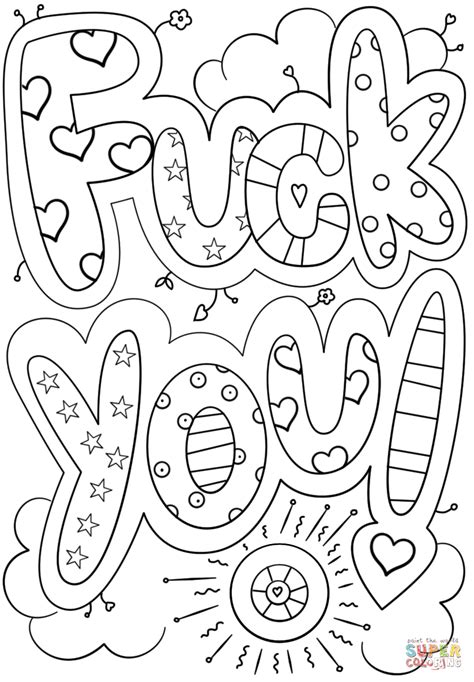 Fuck You Coloring Page Free Printable Coloring Pages