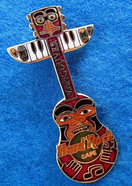 Vancouver Pacific Northwest Indian Tribal Totem Pole Guitar Hard Rock Cafe Pin Picclick