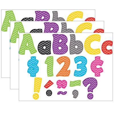 Teacher Created Resources Chevron Funtastic 4 Letters Combo Pack 208