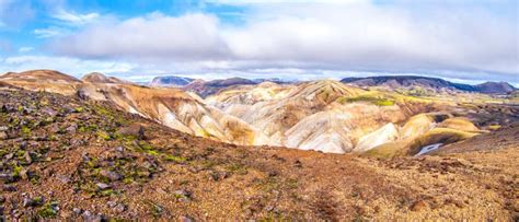 Landscape At Landmannalaugar In Rhyolite Mountains Of The Fjallabak