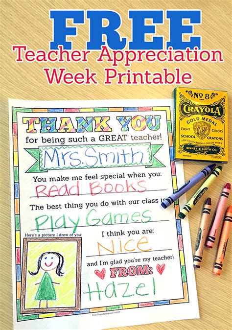 Free Teacher Appreciation Printables Images
