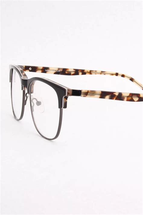 yc 2145 rectangle browline black eyeglasses frames leoptique
